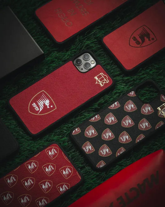 Lux X U.S. Salernitana 1919 Logo Pattern Nero SS 22/23 – Vera Pelle