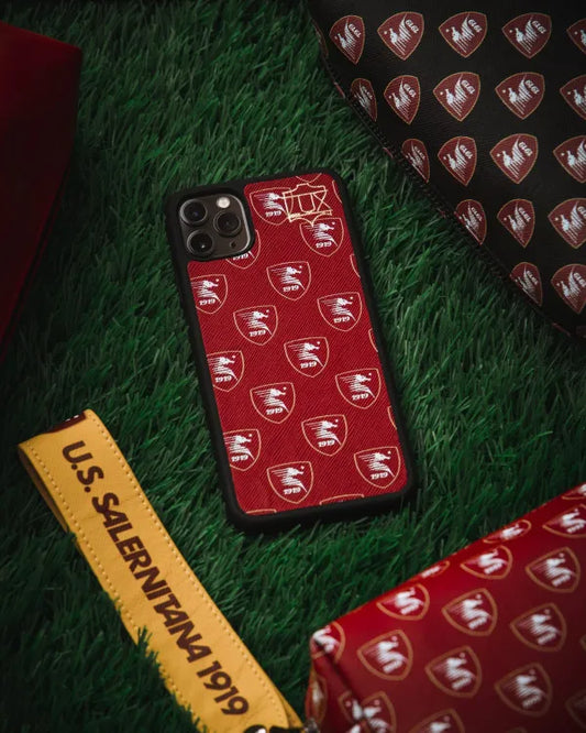 Lux X U.S. Salernitana 1919 Logo Pattern Granata SS 22/23 – Vera Pelle