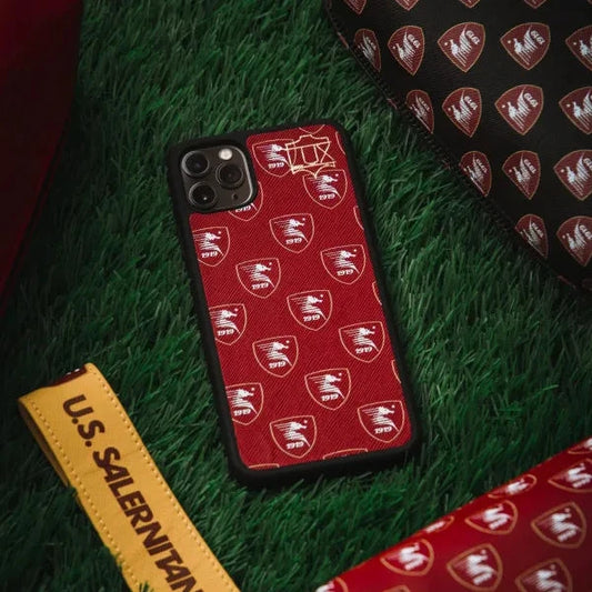 Lux X US Salernitana 1919 Logo Pattern Granata SS 22/23 – Real Leather