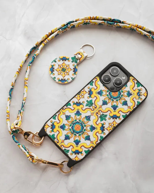 Sorrento Necklace – Custodia in Vera Pelle con tracolla