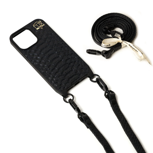 Dark Side Mamba Necklace – Custodia in Vera Pelle con tracolla