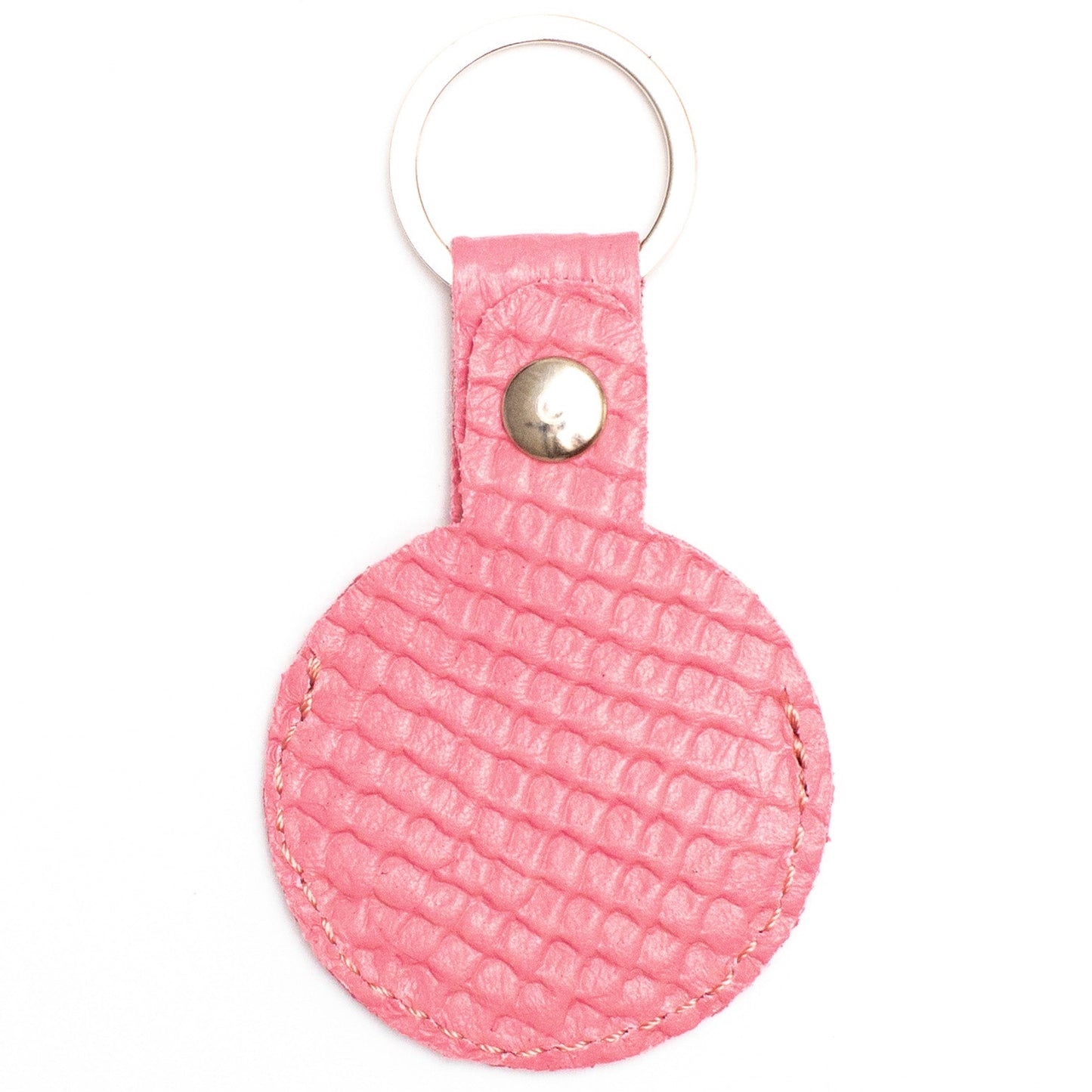 AirTag Leather Keychain - Burgundy