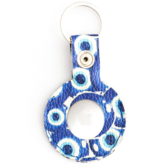 AirTag Leather Keychain - Burgundy