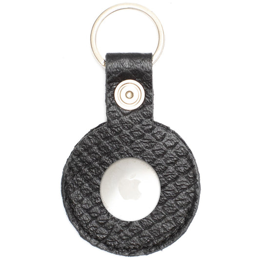 AirTag Leather Keychain - Burgundy