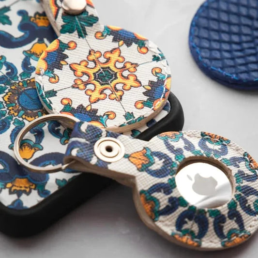 AirTag Leather Keychain - Positano