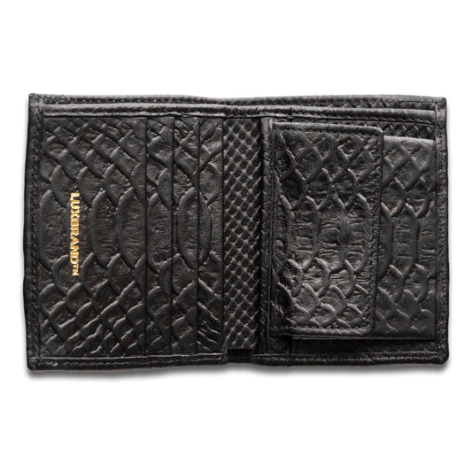 Mamba Pocket Wallet Nero – Vera Pelle