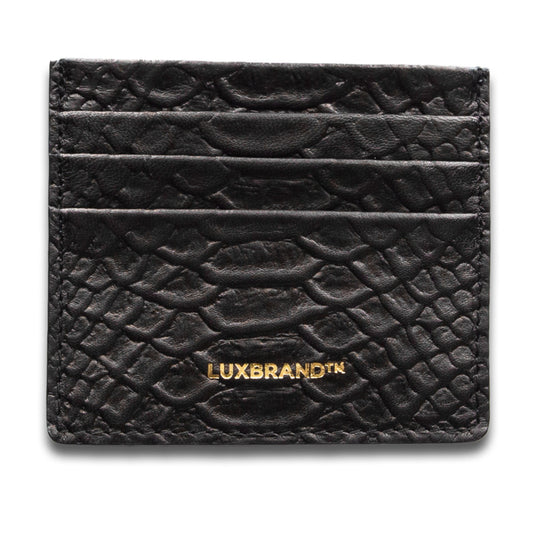 Mamba Black Card Holder – Genuine Leather