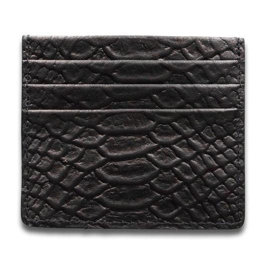 Mamba Black Card Holder – Genuine Leather