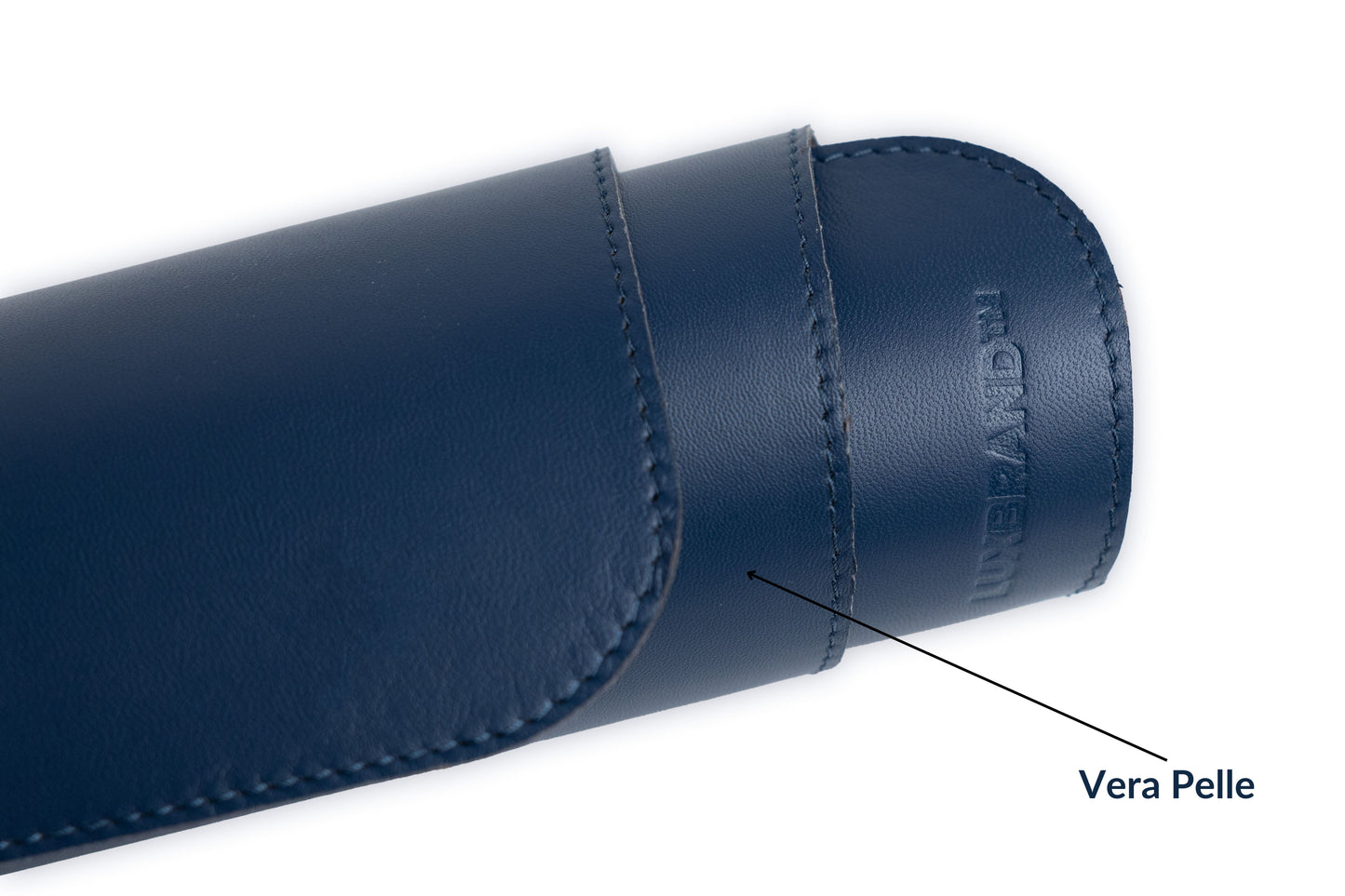 Blue Genuine Leather Desk Mat Set