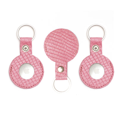 AirTag Leather Keychain - Burgundy