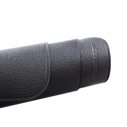 Black Genuine Leather Desk Mat Set