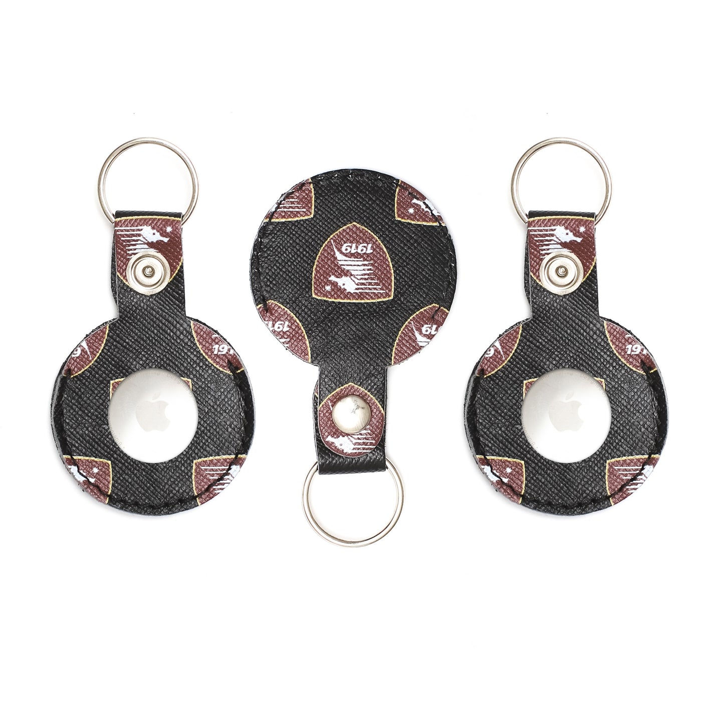 AirTag Leather Keychain - Lux x US Salernitana Black