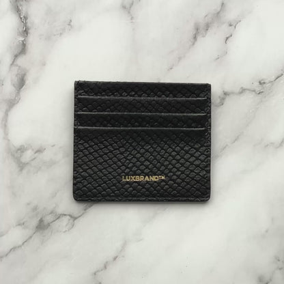 Card Holder Viper Nero – Genuine Leather